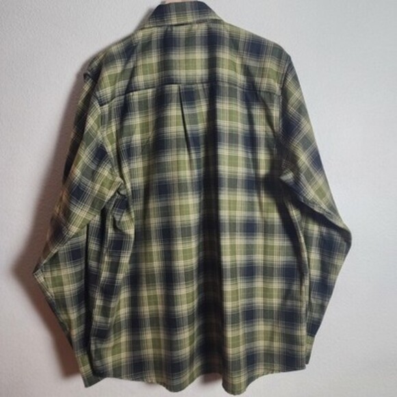Dixxon Flannel Shirt Mens XL Green Black Plaid Action D-Tech Workwear Casual - Picture 9 of 11